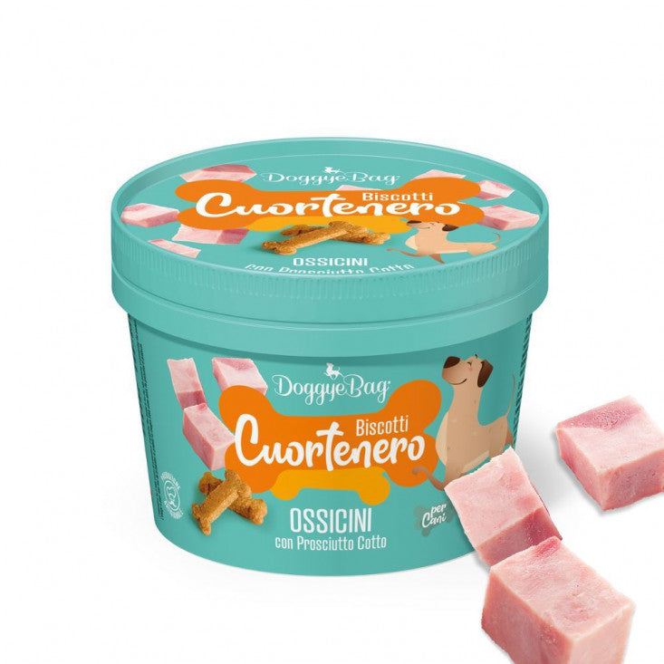 DoggyeBag Cuortenero Ossicini Prosciutto Cotto 150 g DoggyeBag Cuortenero Ossicini Prosciutto Cotto 150 g